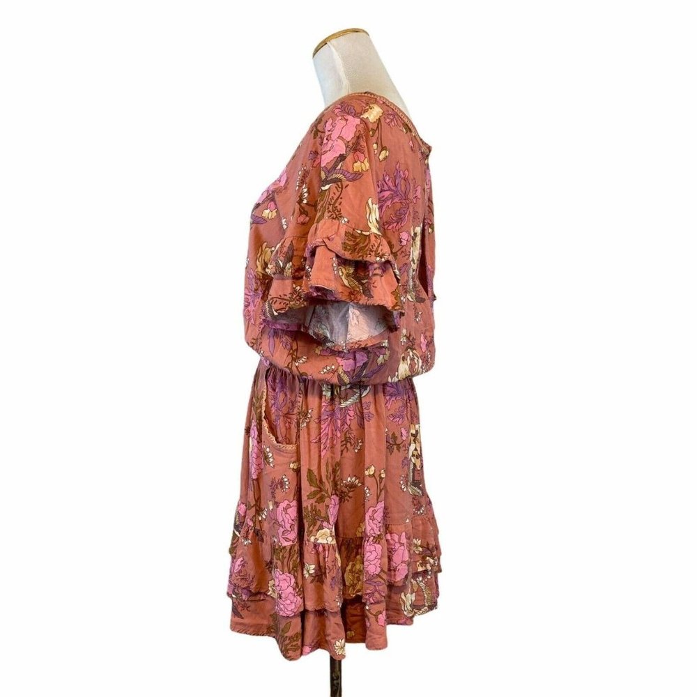 Spell Pink Floral Midi Dress - Picture 6 of 7